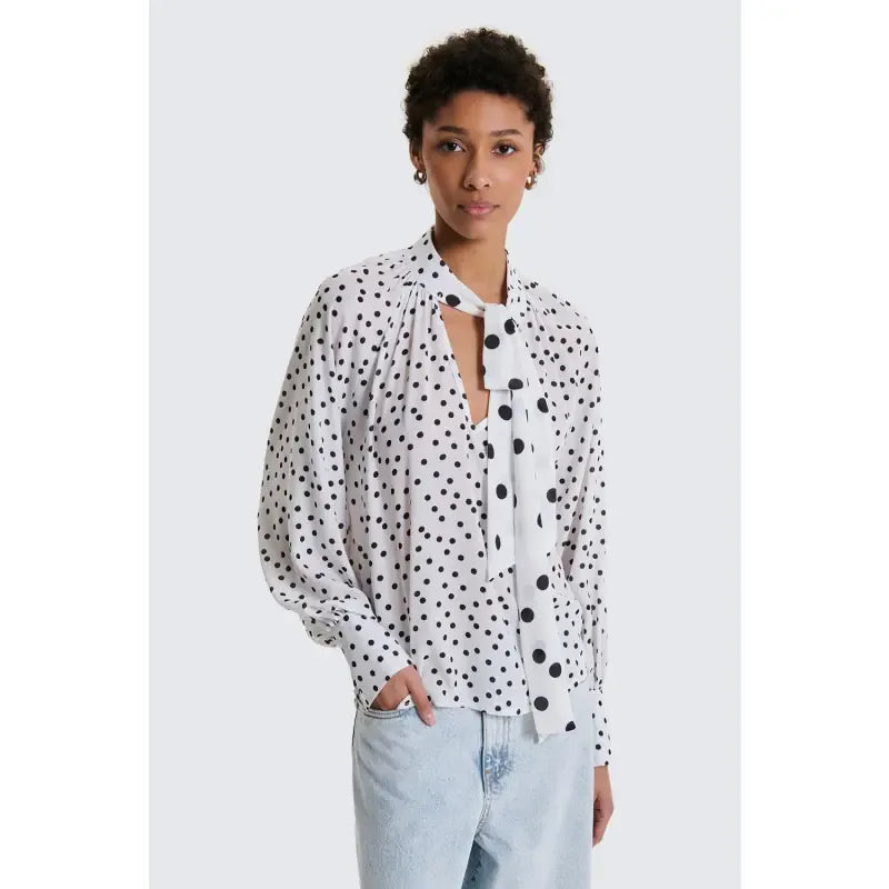 Blusa fiocco Pois