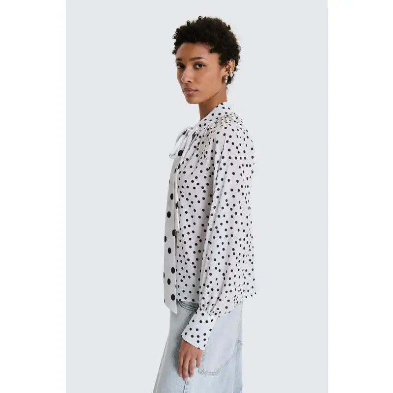 Blusa fiocco Pois